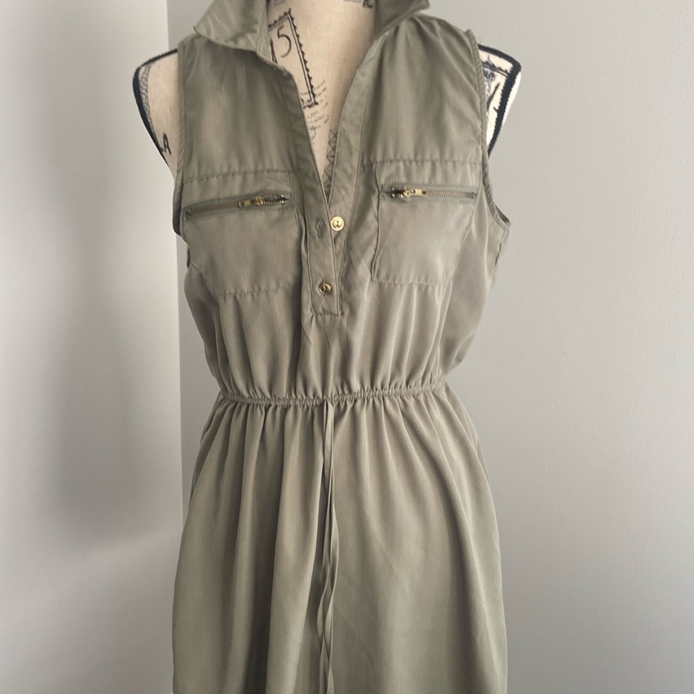 I for JustifyOlive green midi dress size L